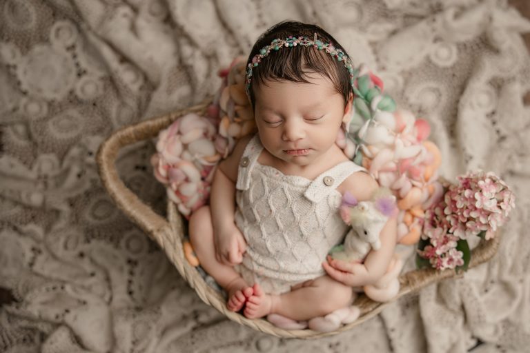 newborn-baby-girl-boho-style-on-crotchet-blanket-winston-salem-photography-studio