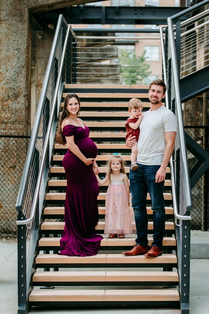 family session at bailey park winston salem downtown