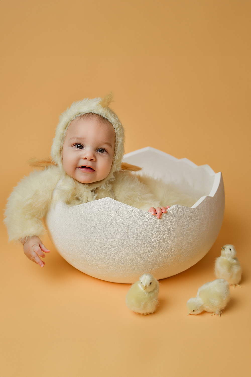 baby-boy-in-chicken-costume-sitting-in-an-eggshell-during-greensboro-baby-photo-session