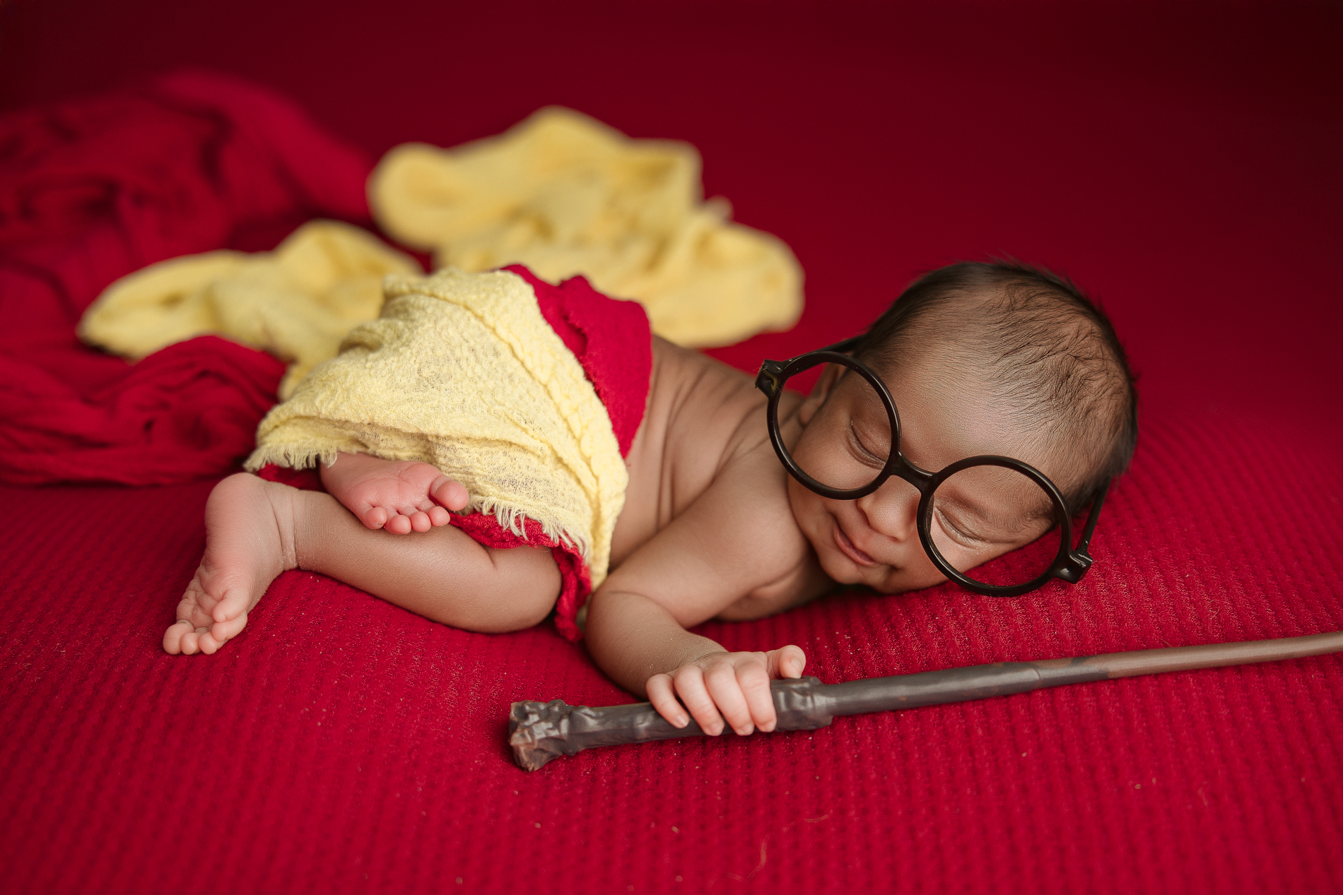 newborn-baby-boy-photoshoot-harry-potter-theme-greensboro-newborn-baby-photography-studio